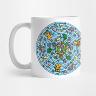 Cat Themed Mandala Mug